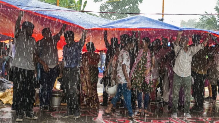 Kolkata rape-murder case: Junior doctors slam BJP’s Suvendu Adhikari; continue protest amid rain | Top updates | Latest News India