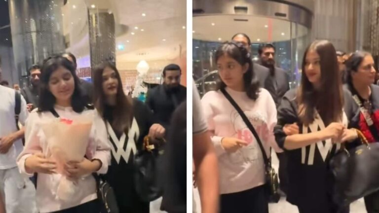 Aishwarya Rai arrives in Dubai with daughter Aaradhya for SIIMA 2024 | Bollywood