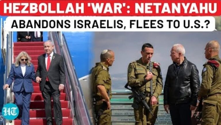 After Beirut Attack, Netanyahu Fleeing To USA, Abandoning Israelis As Hezbollah War Looms?