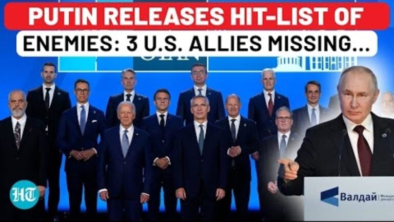 Putin’s New List Of Enemy Nations, But 3 NATO & EU Members Missing: Watch Who | Ukraine, Russia, USA