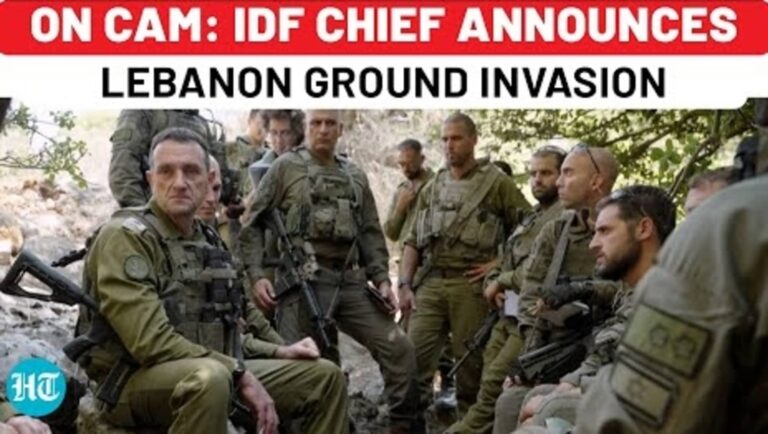 On Cam: Israel Army Chief Announces Lebanon Ground Invasion – ‘Your Boots Will Enter…’ | Hezbollah