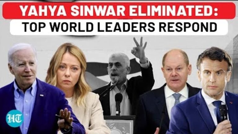 Yahya Sinwar Killed By Israeli Force: Biden, Macron, Scholz, Meloni, Other Top World Leaders Respond