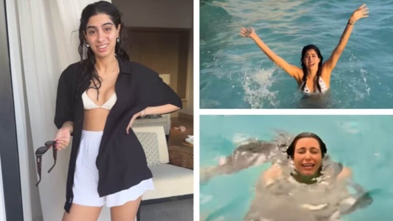 Janhvi Kapoor, Khushi Kapoor hilariously recreate Kim Kardashian’s diamond earring breakdown on vacation. Watch | Bollywood