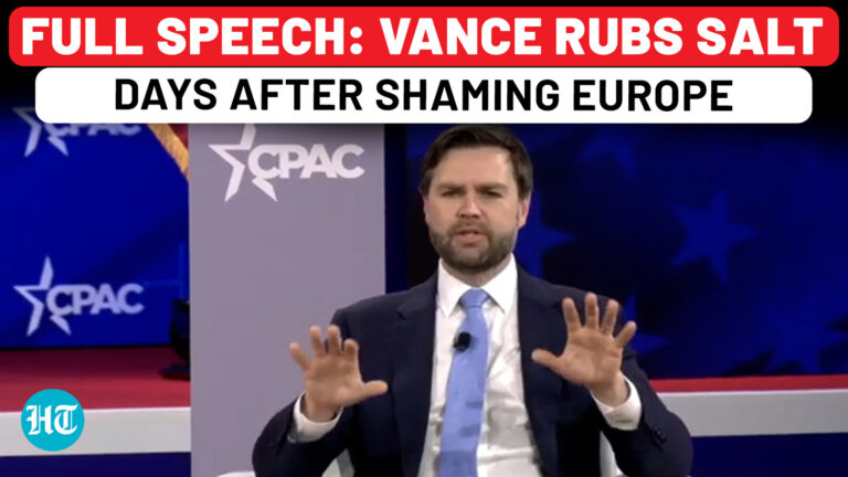 Full Speech: JD Vance Launches 2nd Attack On Europe In 1 Week | Trump| USA| NATO| Ukraine| Russia