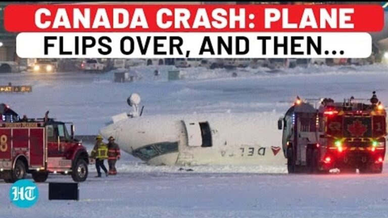 Canada Plane Crash – Aircraft Flips Upside-Down During Landing, Then…| Toronto Airport | Delta