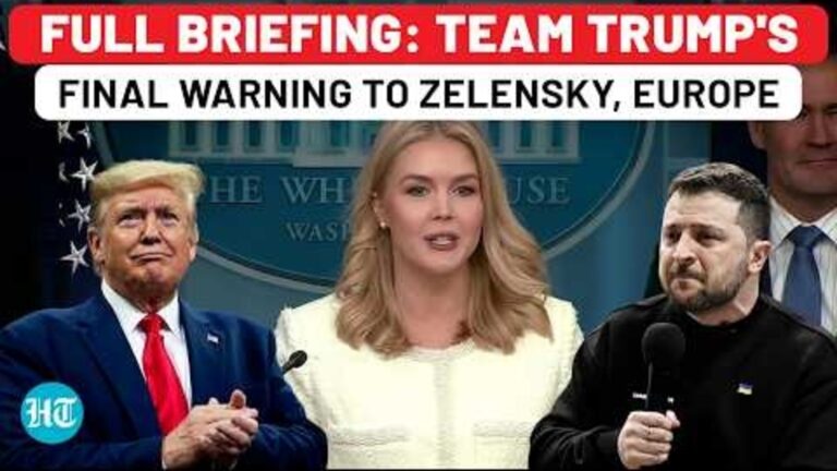 Full Event: Trump Admin’s Final Warning To Europe, Zelensky Amid Putin Meet Plans| Ukraine,Russia,US